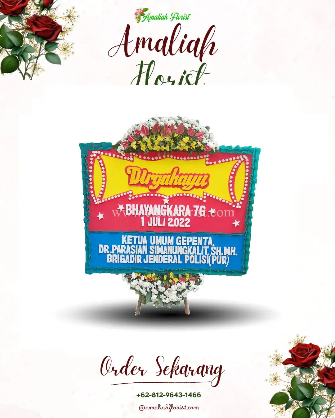 Papan Bunga HUT Ulang Tahun Payaraman